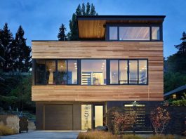 Desain Rumah Berbahan Baku Kayu Yang Unik