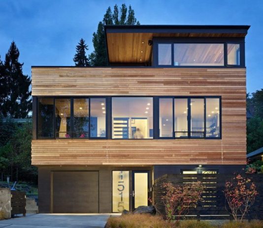 Desain Rumah Berbahan Baku Kayu Yang Unik